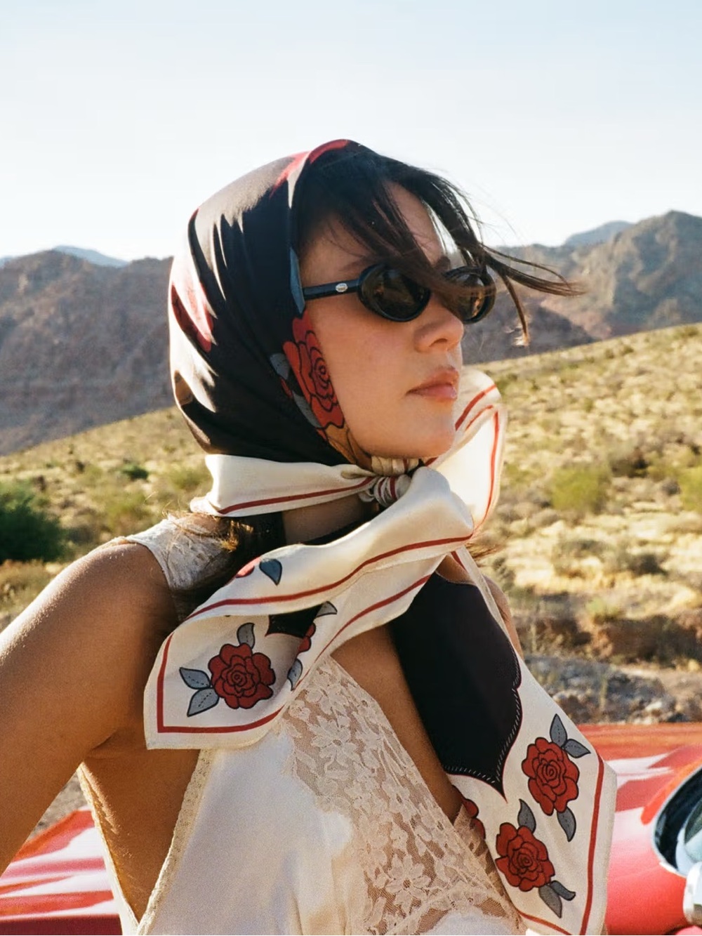 Tecovas Limited Edition Roses Collection Wild Rag scarf - Picture 2 of 5